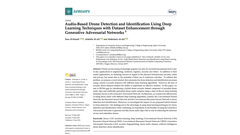 Audio-Based Drone Detection and Identification Using Deep Learning Techniques with Dataset Enhancement through Generative Adversarial&nbsp;Networks